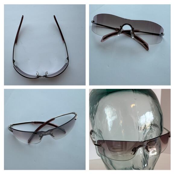Just Cavalli Pink Tinted Rimless Sunglasses OL16B